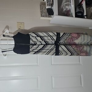 Fire Los Angeles Strapless Black and White Dress